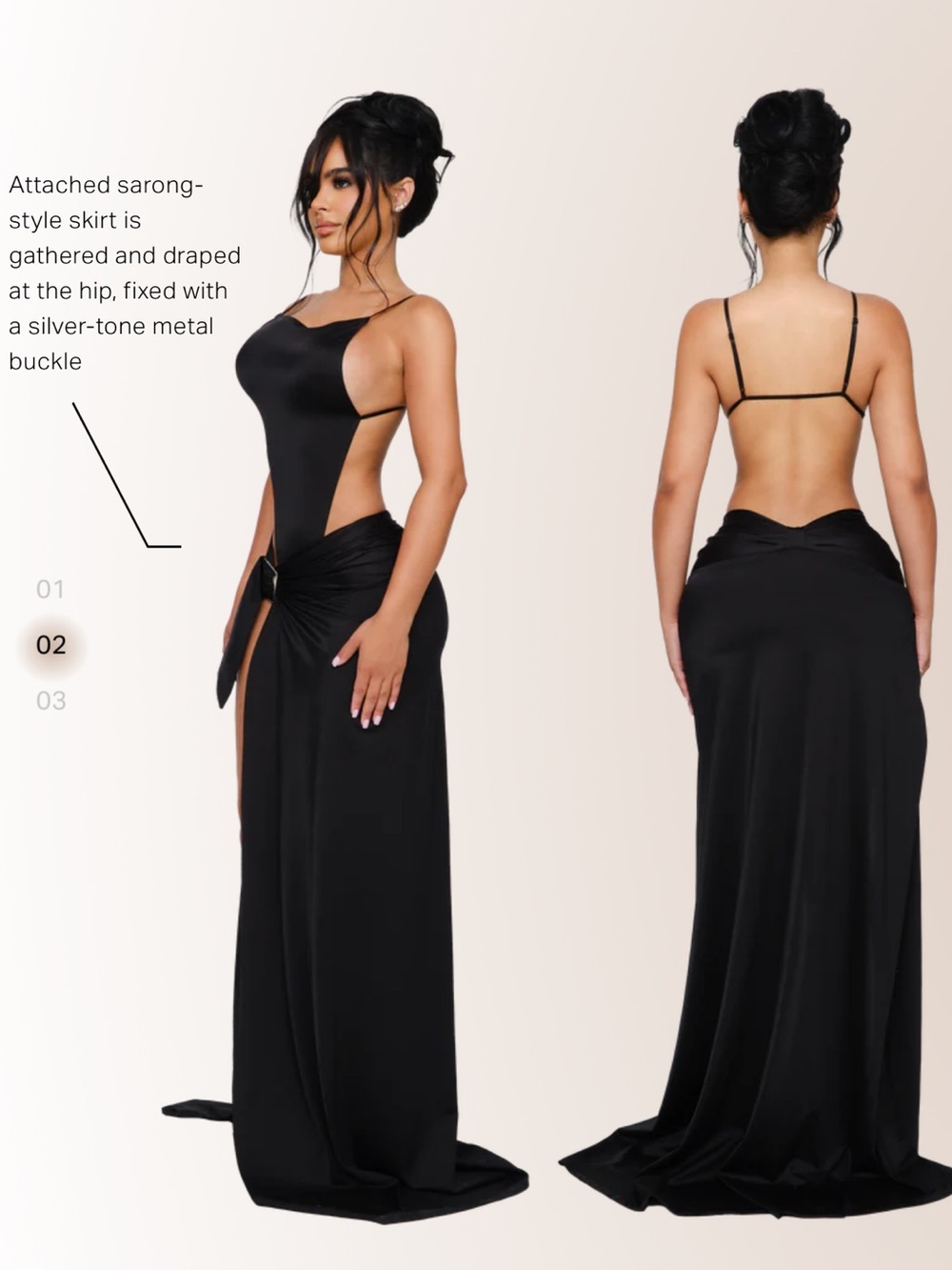 Thessia Cut-Out Maxi Dress - Picture 3 of 3